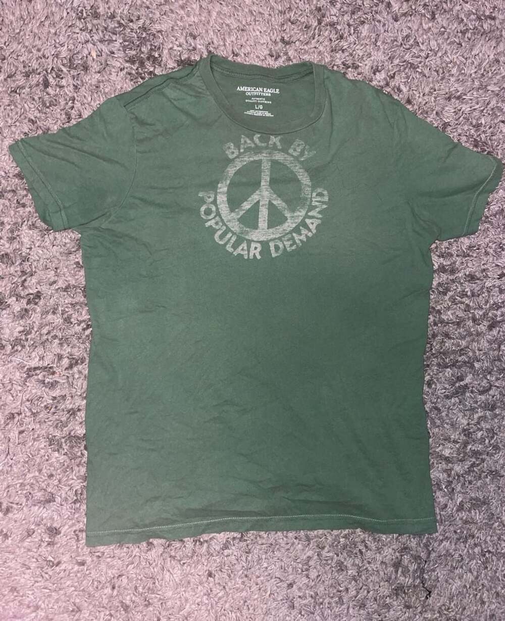 American Eagle Back By Popular Demand Peace T-Shirt
